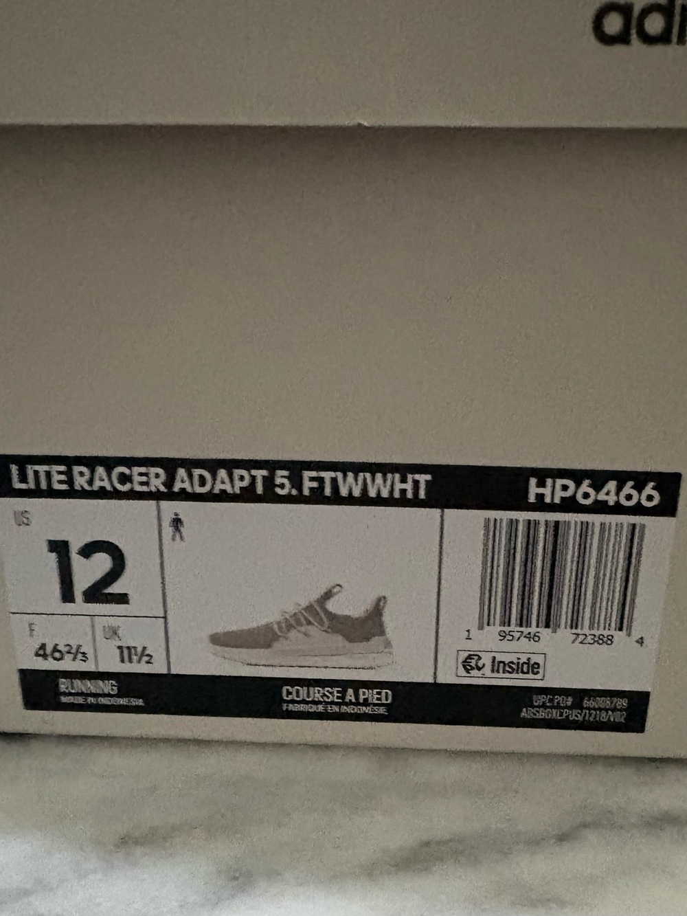 adidas Lite Racer Adapt 5 Sneakers - White